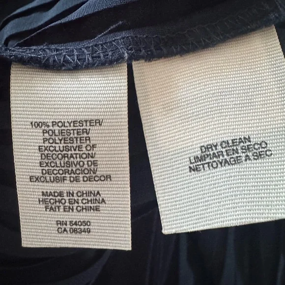 RACHEL Rachel Roy Deep Blue Pleated Blouse - Picture 4 of 4